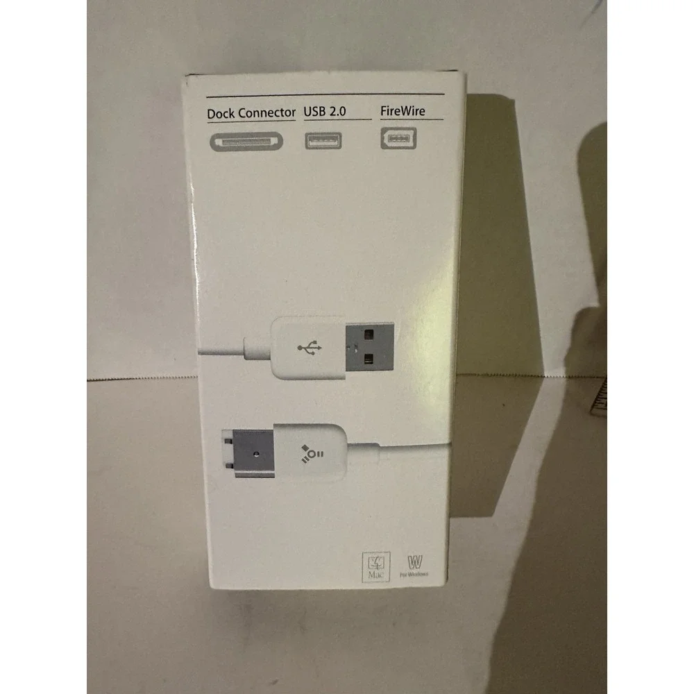 Apple M9126G/A USB 2.0 Genuine iPod Dock connector to USB 2.0+ Firewire NEW